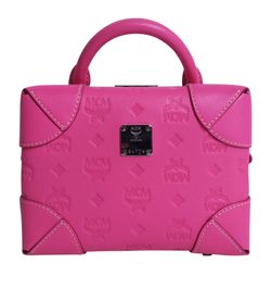 Soft Berlin Box Bag, Leather, Pink, 8477W, Strap, 4